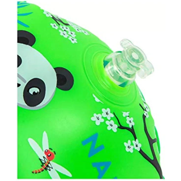 Nabaiji Schwimmflügel für Kinder, Grün, Panda bedruckt, Aufblasbare Schwimmhilfen 11-30 kg, Stabilität und Sicherheit beim Entdecken – Bild 3