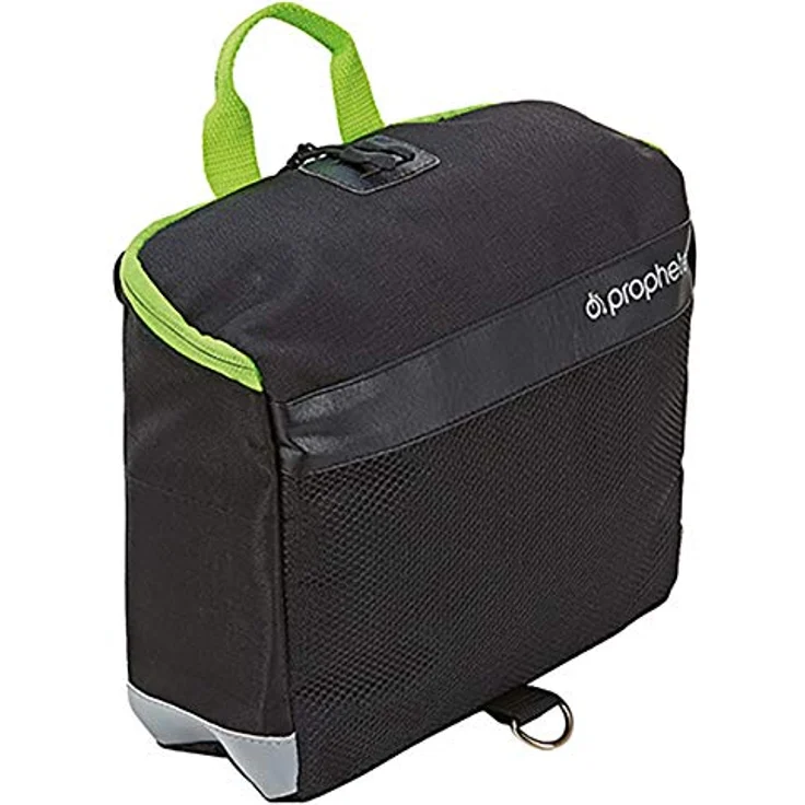 Prophete Lenker-Packtasche mit Kartenfach und Regenüberzug in Signalfarbe Schwarz, 601 – Bild 1