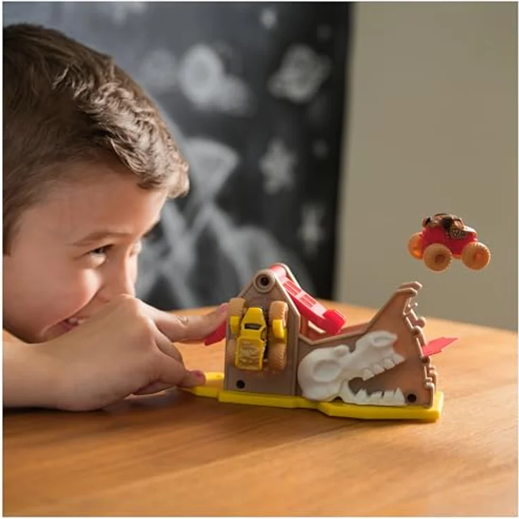 Monster Jam Mini 1:87 Launchers Playset, mit 2 Mini Monster Jam Trucks und verstellbarer Rampe – Bild 3