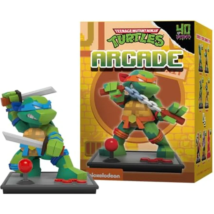 Mighty Jaxx Teenage Mutant Ninja Turtles Hidden Dissectibles, Sammelfiguren-Box mit 6 Figuren (6 regulär, 1 selten) im Arcade-Design, ca. 10 cm hoch – Bild 1