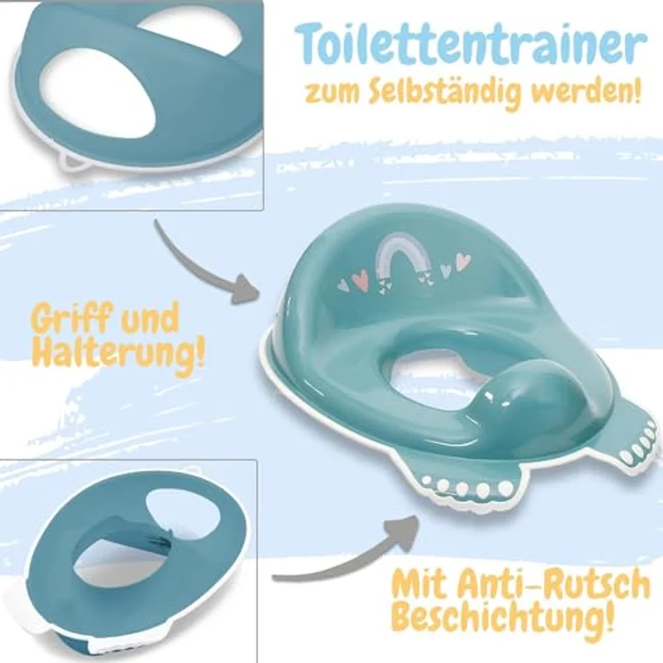 Babykajo 3 in 1 Baby Töpfchen Set, TÜV Rheinland geprüft, BPA freies Plastik, inklusive Kinder Töpfchen, Toilettensitz und Tritthocker mit Antirutschfüßchen – Bild 3
