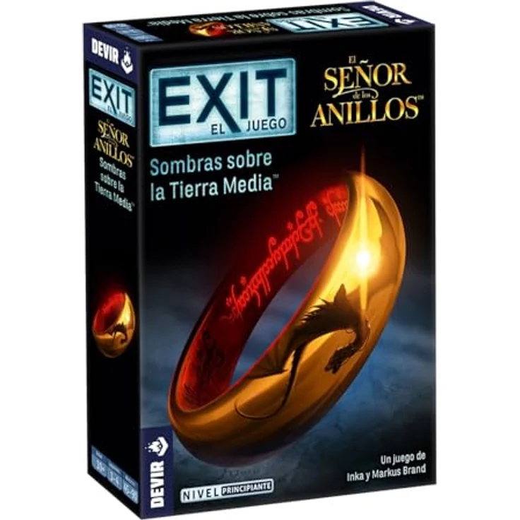 Devir BGEXIT20SP Exit: Der Herr der Ringe, Brettspiel des Kennerspiel des Jahres 2017, für 1-4 Spieler, kooperative Mechanik – Bild 1