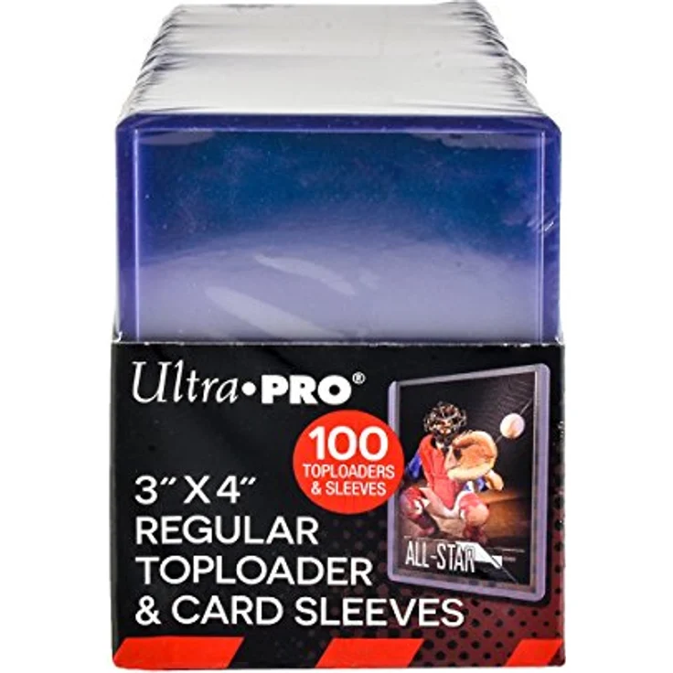 Ultra Pro Kinder 3" X 4" Clear for Collectible Trading Cards (Includes Toploaders and 100 Sleeves) 1, Mehrfarbig, 3x4 Sammelkarten Zubehör, Sportbekleidung – Bild 2
