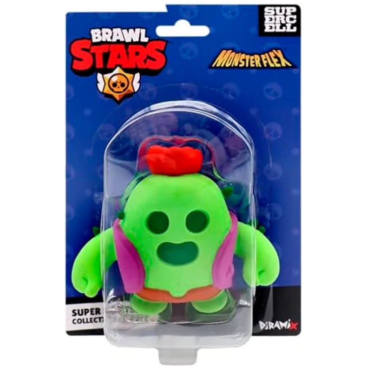 Bizak Monsterflex Brawl Stars Sammelfigur Spike, elastisch und dehnbar, 13 cm, ideal für Sammler und Kinder ab 8 Jahren – Bild 2