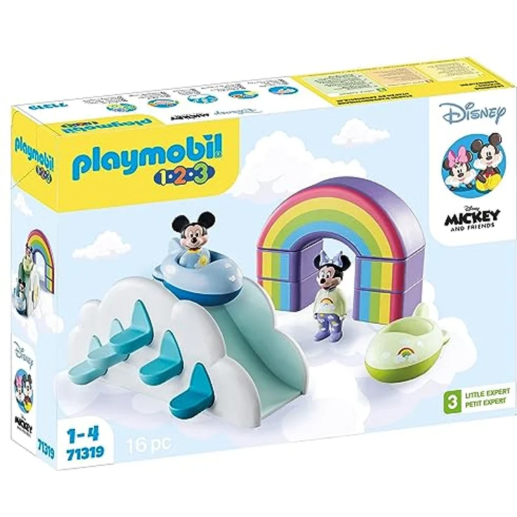 PLAYMOBIL 71319 1.2.3 & Disney: Mickys Minnies Wolkenhaus Spielset mit kreativen Kombinationsmöglichkeiten, Mehrfarbig – Bild 2