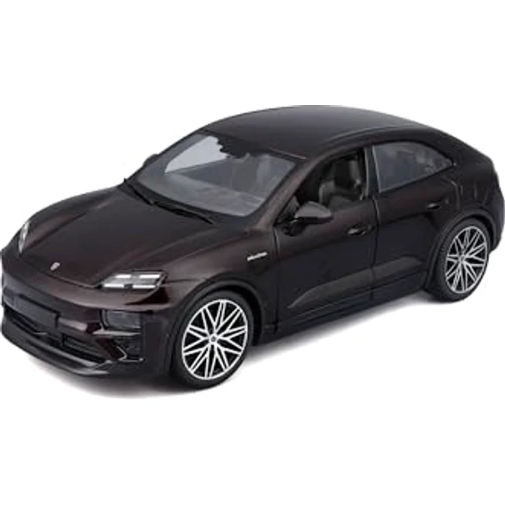 Bburago Porsche Macan 4 Electric, Bordeaux - Modellauto 1:24 mit beweglichen Türen und Haube, detailgetreues Sammlerauto für Porsche-Fans ab 3 Jahren (18-21114CO) – Bild 2