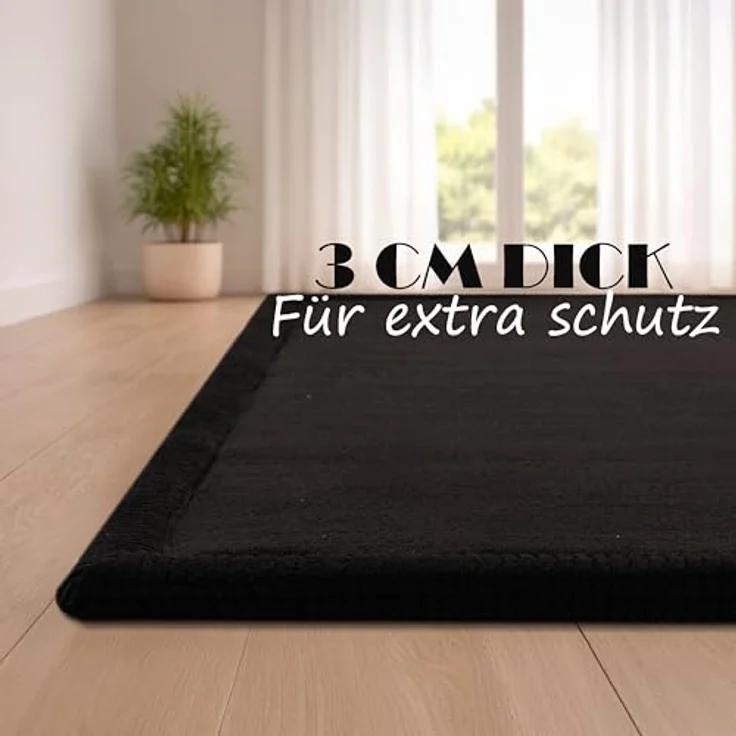 Paco Home Kinderteppich Schwarz, Spielteppich 200x350 cm, weich und rutschfest, geeignet für Jungen und Mädchen – Bild 5