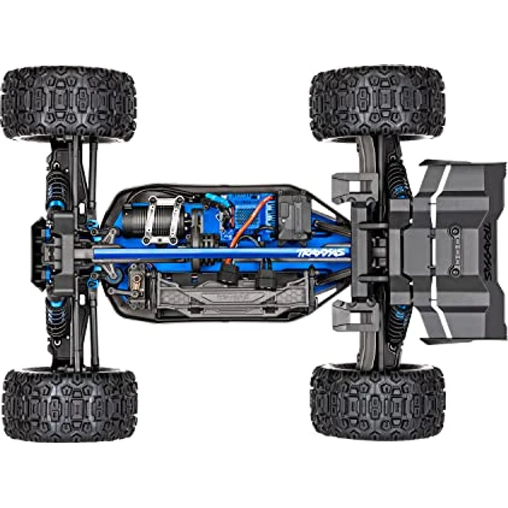 Traxxas 1/8 Schlitten 6S Brushless Monster Truck, Velineon VXL-6s bürstenlose Geschwindigkeitsregelung, blaue Karosserie – Bild 5