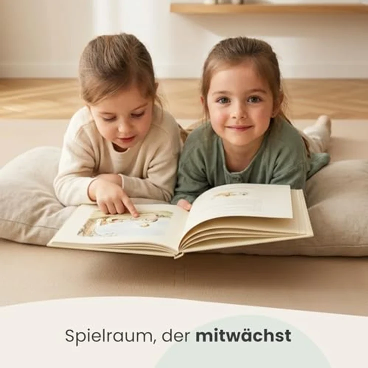 LittleTom Puzzlematte für Kinder, 18 Teile Spielmatte in modernen Pastelltönen, TÜV geprüft, 30x30 cm, beidseitig verwendbar und wasserfest, ideal für drinnen und draußen – Bild 7