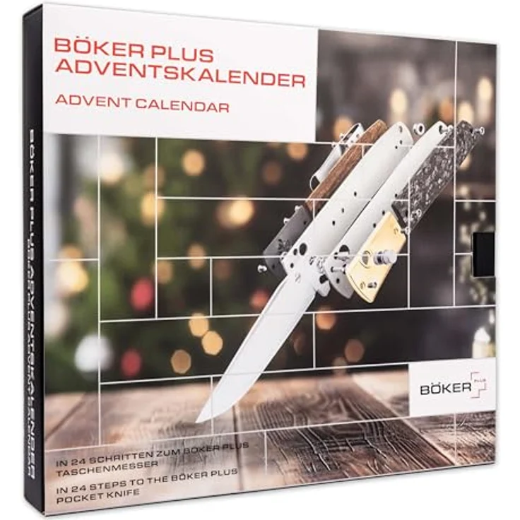 BÖKER PLUS® Adventskalender 2025 Urban Trapper DIY Taschenmesser Bausatz, EDC Klappmesser für Erwachsene, einhändig bedienbar, 24 Überraschungen, inklusive Griffschalen und Tools – Bild 1