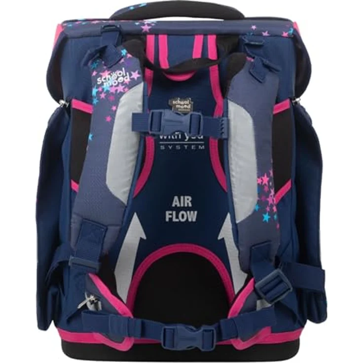 SCHOOL-MOOD Schulranzenset Champion Maxx Leni (Hund) 7-teilig, Grundschule Schulrucksack mit großem Hauptfach und retroreflektierenden Flächen, wasserundurchlässigem Boden und fixierbarem Turnbeutel – Bild 5