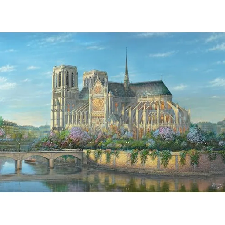 Schmidt Spiele 58796 Notre Dame Puzzle, 1000 Teile im Format 69,3 x 49,3 cm, Premium Qualität mit individueller Formenvielfalt und perfekt passgenauen Teilen
