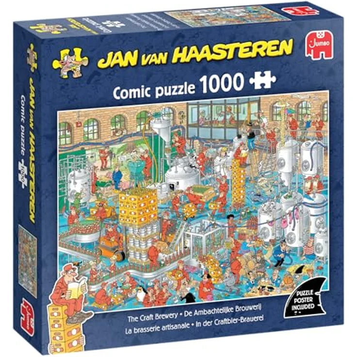 Jan van Haasteren Die Handwerksbrauerei 1000 Teile Puzzle, umweltfreundlich aus 100% recyceltem Karton – Bild 1