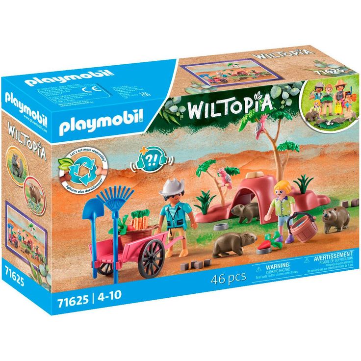 Playmobil® Wombat Unterschlupf (71625), Wiltopia Konstruktions-Spielset, (47 St), Made in Germany