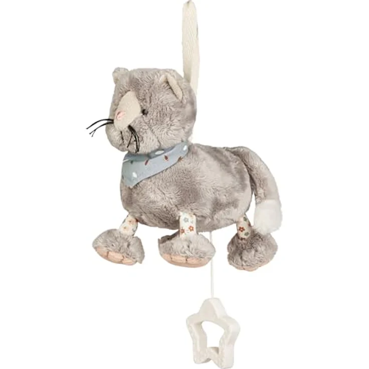 Sterntaler® Spieluhr Katze Lilly, S, austauschbares Spielwerk, Melodie: Brahms Wiegenlied, waschmaschinenfest, ideal für unterwegs – Bild 1