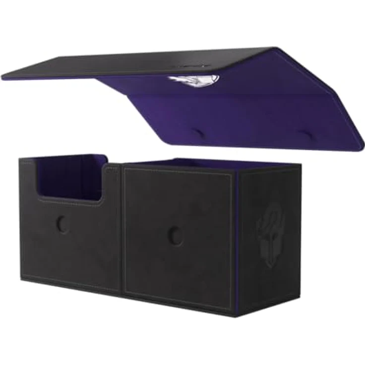 Gamegenic The Academic 133+ XL, Deckbox für Sammelkarten, schwarz/purpur, für über 133 Karten in Doppelhülle, vielseitig einsetzbar – Bild 2