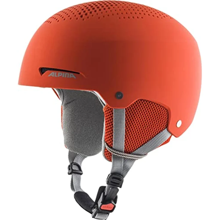 ALPINA ZUPO - Sicherer, Stoßabsorbierender, Belüfteter & Schlagfester Skihelm Für Kinder, pumpkin-orange matt, 54-58 cm – Bild 1