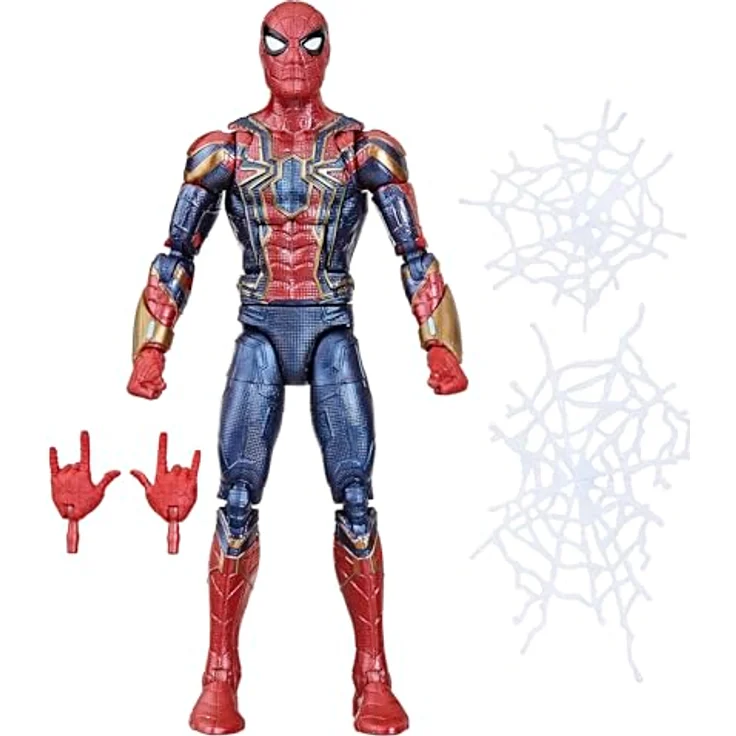 Marvel Legends Series Iron Spider Action-Figur, 15 cm, mit 20 Bewegungspunkten und 4 Netzeffekten – Bild 1