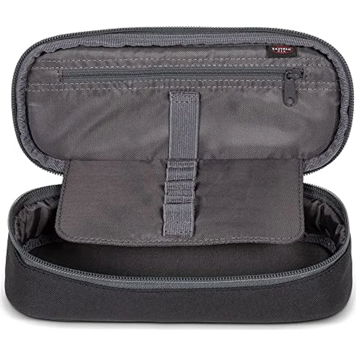Eastpak Oval Single Federmäppchen, 100% veganes Polyester, Hauptfach mit Stiftschlaufen, schwarz – Bild 3