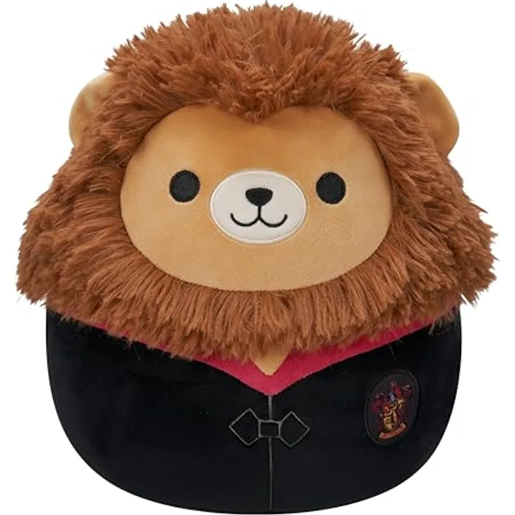 Squishmallows Gryffindor Löwe SQWB00322, 25 cm großes Plüsch Kuscheltier in Hogwarts Robe, offizielles Jazwares Produkt