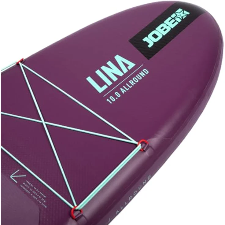 Jobe Aero Lina 10.0, Aufblasbares Paddle-surf-set, rutschfestes EVA-Deck, leicht und stabil, lila, 305 cm – Bild 3