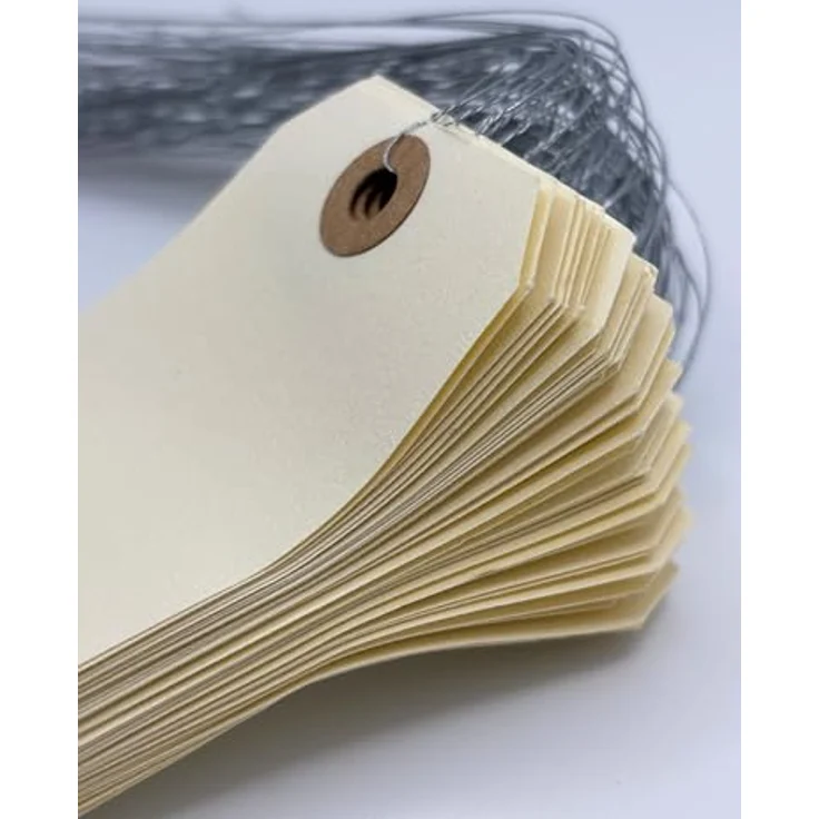 agipa 101580 Gepäckanhänger, 120 x 57 mm, neutral, mit Draht – Bild 4