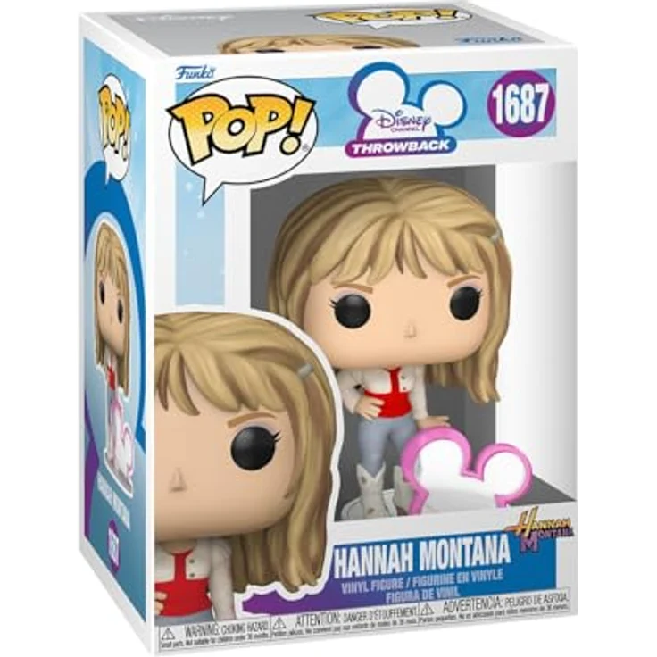 Funko Pop! Disney: Hannah Montana - Hannah mit Disney Icon - Vinyl-Sammelfigur, 9,5 cm, langlebiges Material, ideales Geschenk für Fans – Bild 1