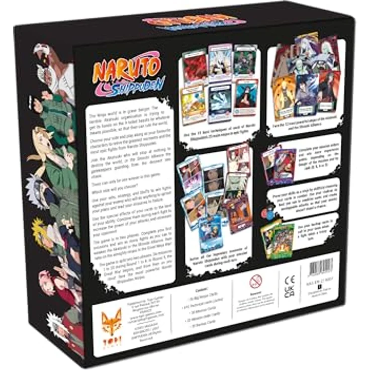 TOPI GAMES Naruto Kartenspiel Ninjas Fights *Englische Version* Sammelkarten für strategische Kämpfe und Missionen, 2-6 Spieler, ab 7 Jahren, Englisch. – Bild 2
