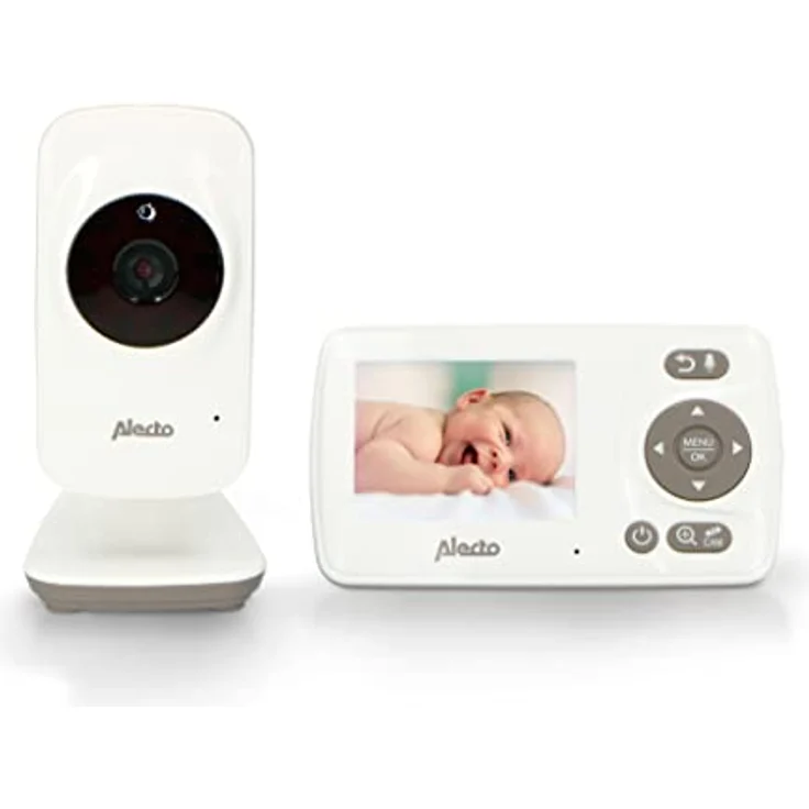 Alecto DVM-71C Babyphone mit Kamera - Zusatzkamera DVM-71 - große Reichweite - schwenkbare Kamera - erweiterbar - VOX Funktion - weiß – Bild 3