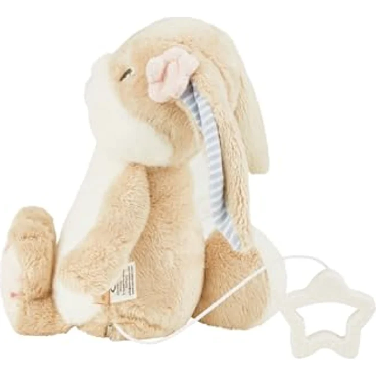 Sterntaler Spieluhr M Hase Hanni, Baby Kuscheltier mit herausnehmbarem Spielwerk und Musik "La Le Lu", waschbar, hellbraun – Bild 4