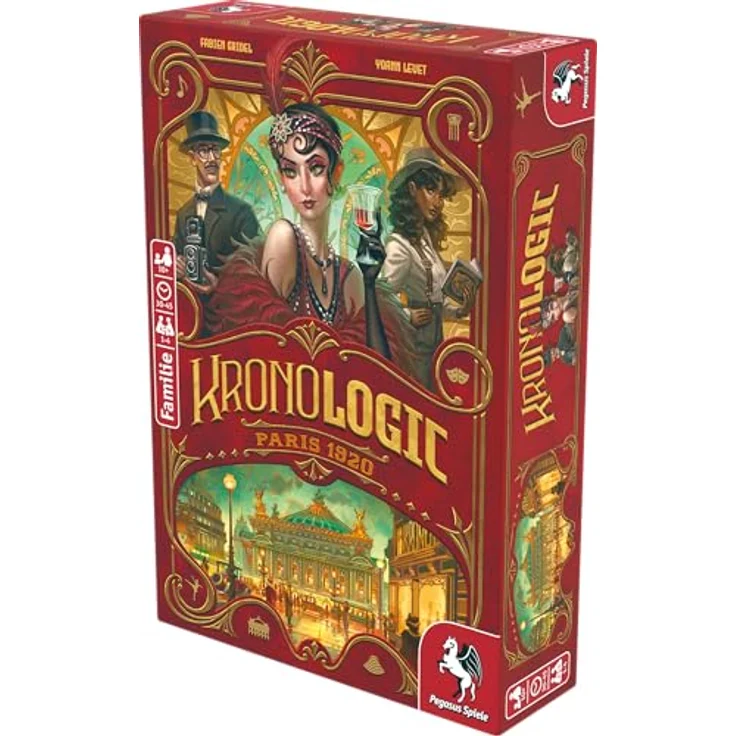 Pegasus Spiele 18710G Kronologic – Paris 1920, Spannendes Deduktionsspiel, Zeitreise ins Paris der 1920er Jahre – Bild 3