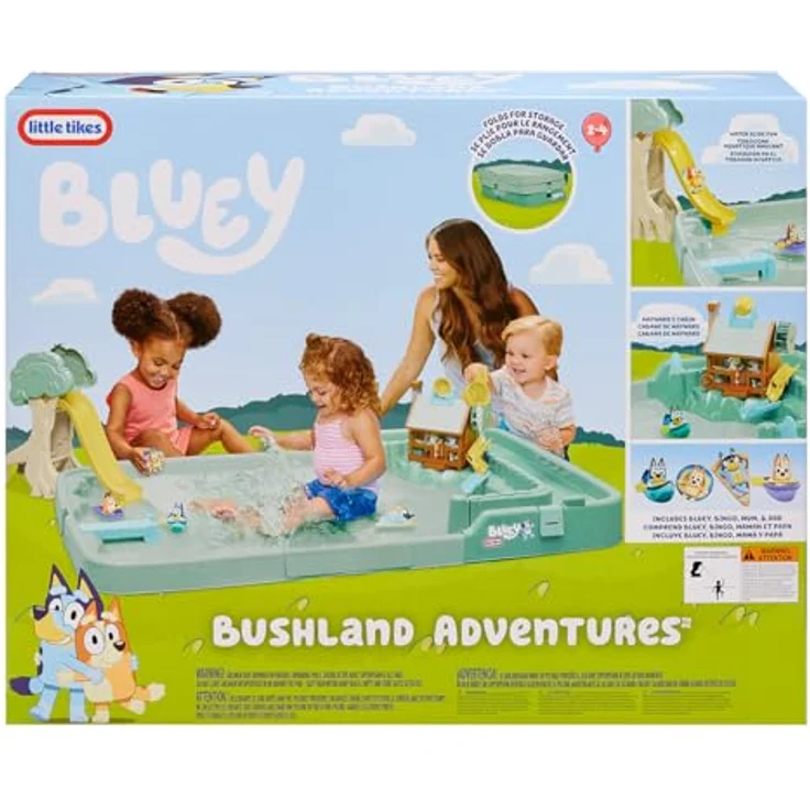 Blueys Bluey Figur Am Teich Des Wildniscamps, interaktives Spielset mit Wasserpool, Grün, One Size – Bild 7