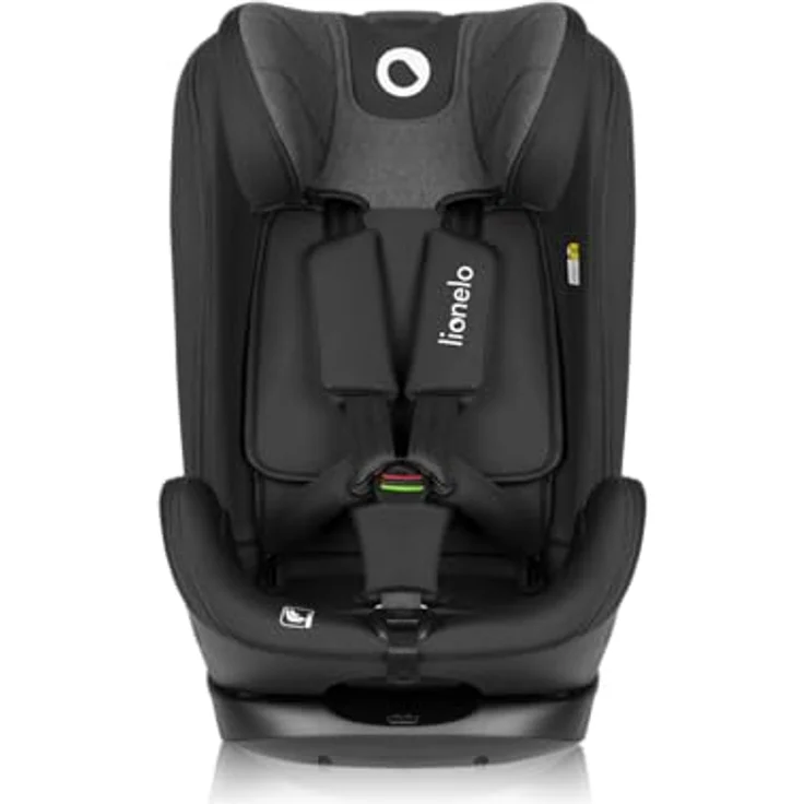 Lionelo Kindersitz Harper i-Size, mit Isofix und Top Tether, 76-150 cm, 5-Punkt-Gurt, verstärkter Seitenaufprallschutz, Black Carbon Grey – Bild 2