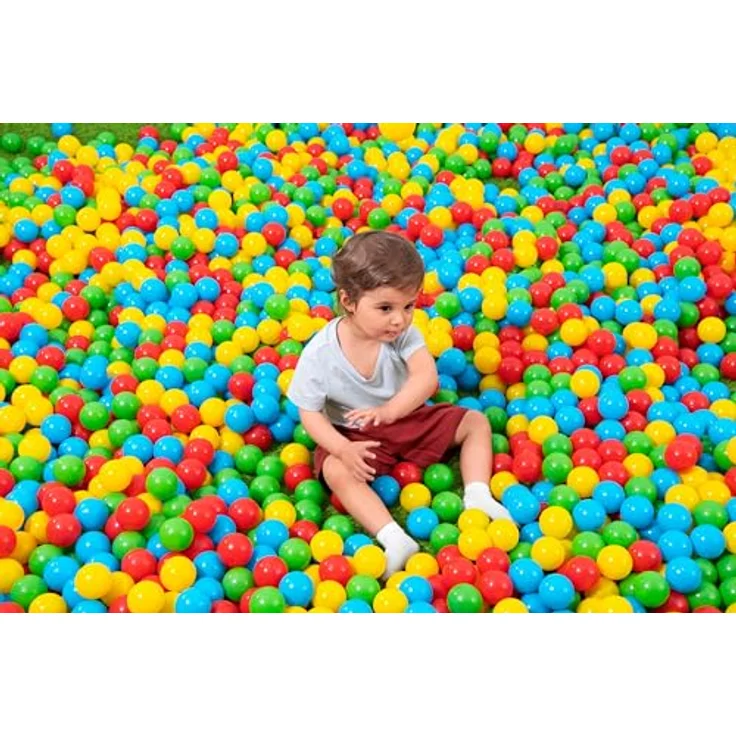 Bestway Splash & Play 250, Bällebälle in vier bunten Farben für Spiel und Lernen – Bild 12
