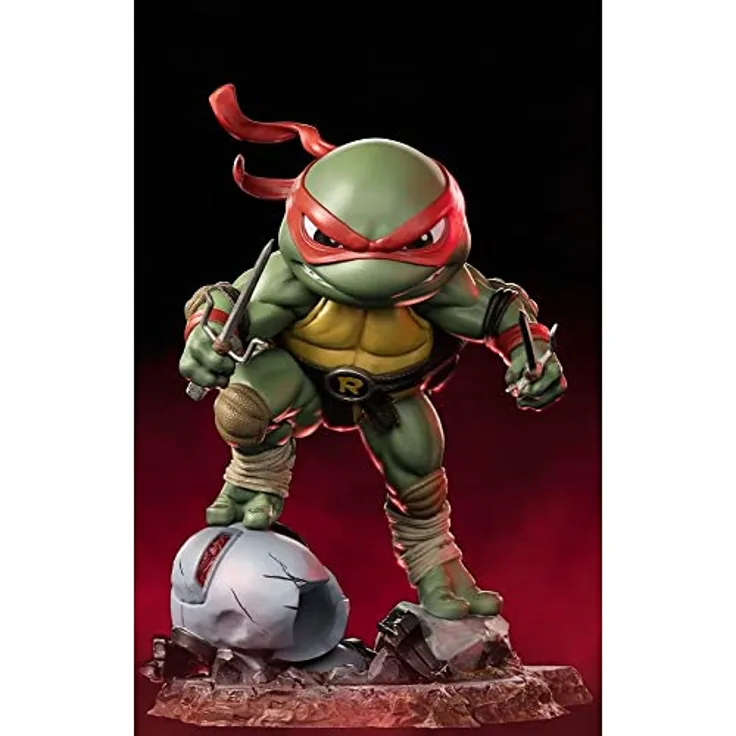 Iron Studios Teenage Mutant Ninja Turtles Mini Co. Raffaello, detailreiche Sammelfigur aus hochwertigem PVC, 16 cm hoch