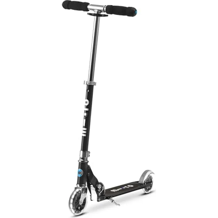 Micro micro Roller | Scooter für Kinder sprite LED black | Grip Version – Bild 1