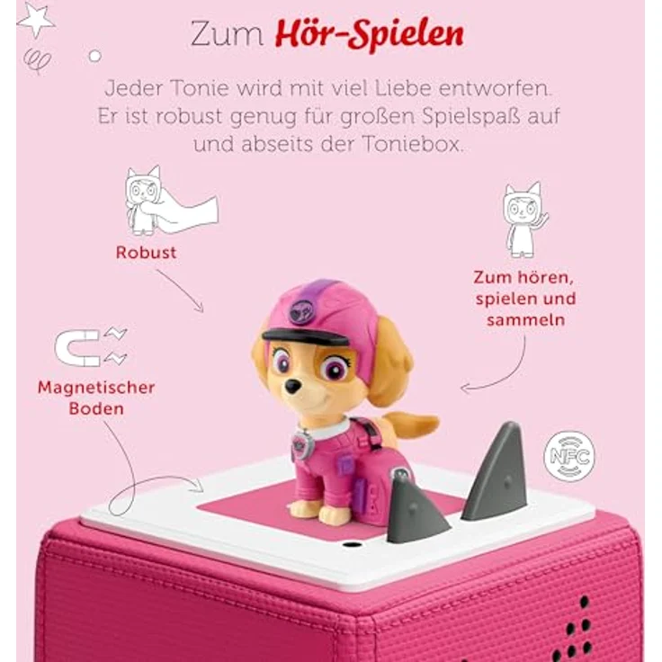 tonies Hörspielfigur Paw Patrol - Jungle Pups Skye, mit 4 spannenden Abenteuergeschichten, 45 Minuten Spielzeit – Bild 4