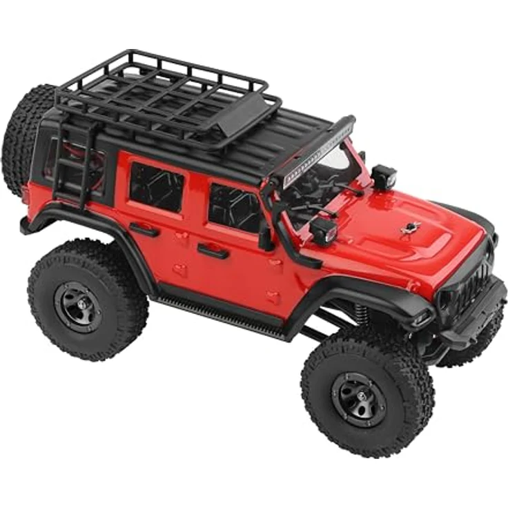 DF Models DF-4XS Crawler – 1:24XL-RTR Ferngesteuertes Auto, Spielzeugtruck mit LED-Beleuchtung, Metallrahmen-Chassis und lange Fahrzeit – Bild 3