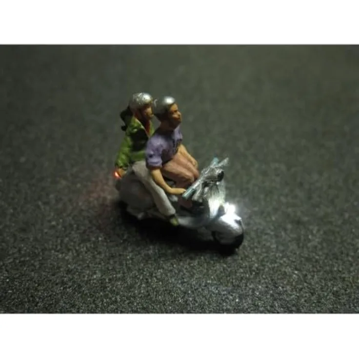 50222 Motorroller mit LED Beleuchtung (Pärchen)