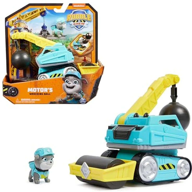 Spin Master Rubble & Crew, Spielzeug-Auto mit Abrissbirne und Motor für Kinder ab 3 Jahren, detailreiches Baufahrzeug – Bild 1