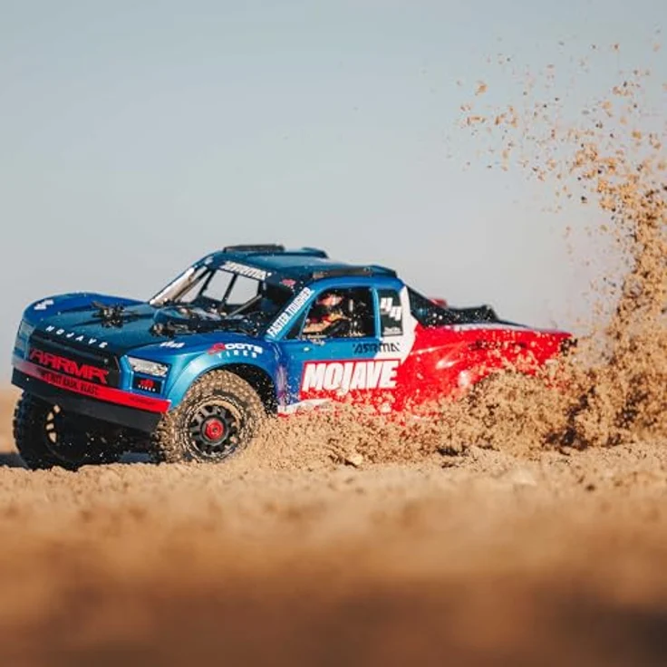 Arrma Mojave 4S BLX, 1:8 RC-Buggy im Desert-Truck-Stil, Blau, Allradantrieb, Brushless-Antrieb, 80 km/h Geschwindigkeit – Bild 8
