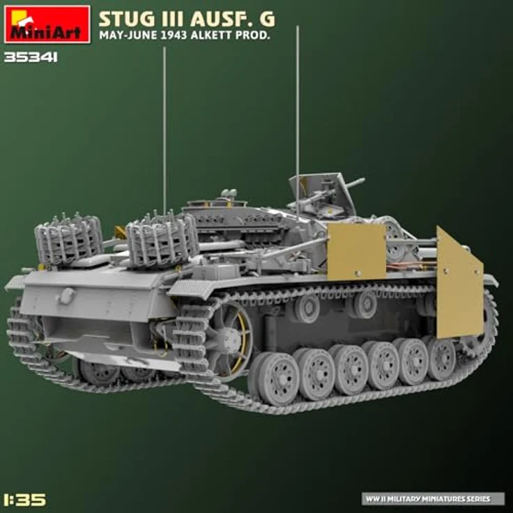Other 1:35 StuG III Ausf. G Mai-Juni 1943 Alk, Modellfahrzeug mit beweglichen Luken und Photoätzteilen, 5 Varianten darstellbar – Bild 10