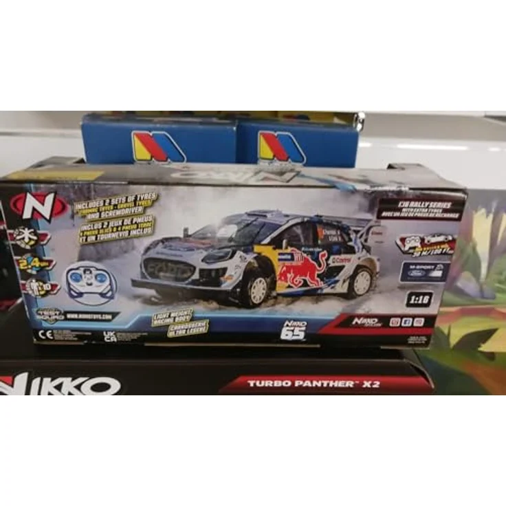 M MOLTO GR Red Bull Ford Puma Rally1 Hybrid 1:18 – Ferngesteuertes RC Auto mit hoher Geschwindigkeit und ergonomischer Fernbedienung – Kinder- und Jugendfahrzeug von Nikko – Bild 4