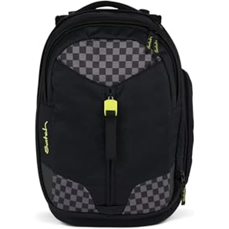 Satch Schulrucksack satch match, erweiterbarer Rucksack aus recyceltem Polyester, schwarz – Bild 2