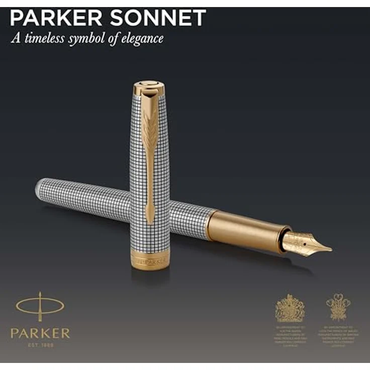 Parker Pen Sonnet, eleganter Schreibstift mit zeitlosem Design, schwarz – Bild 2