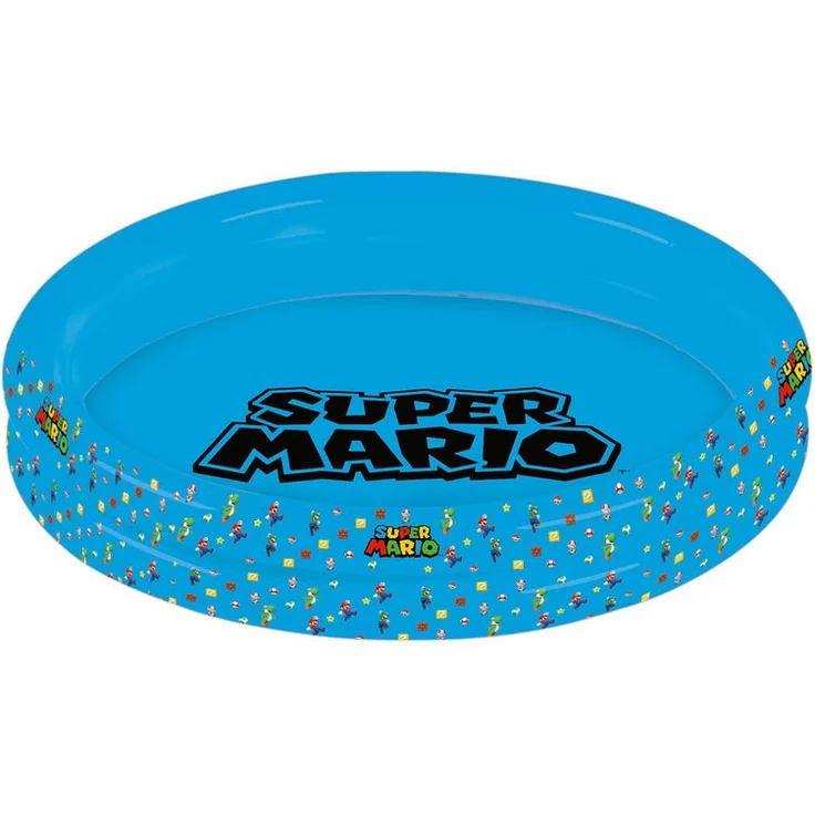 Happy People Super Mario Planschbecken 2-Ring Pool mit bedrucktem Boden, 150x25cm