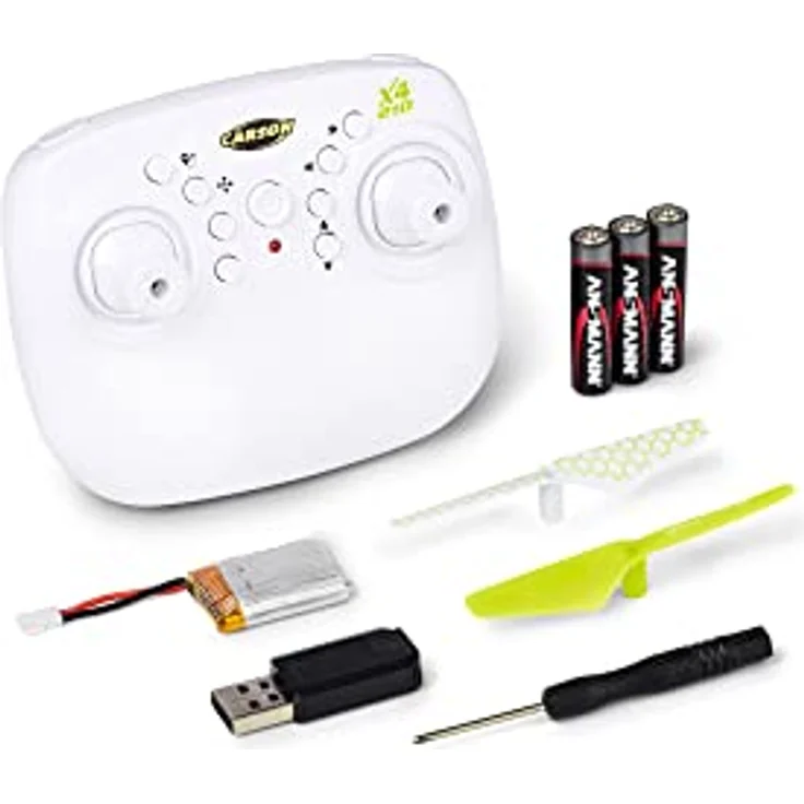Carson 500507176 X4 Quadcopter 210 2,4GHz 100% RTF - 100% flugfertig, Ferngesteuerter, RC Quadcopter, inkl. Batterien und Fernsteuerung, Quadcopter für Kinder – Bild 5