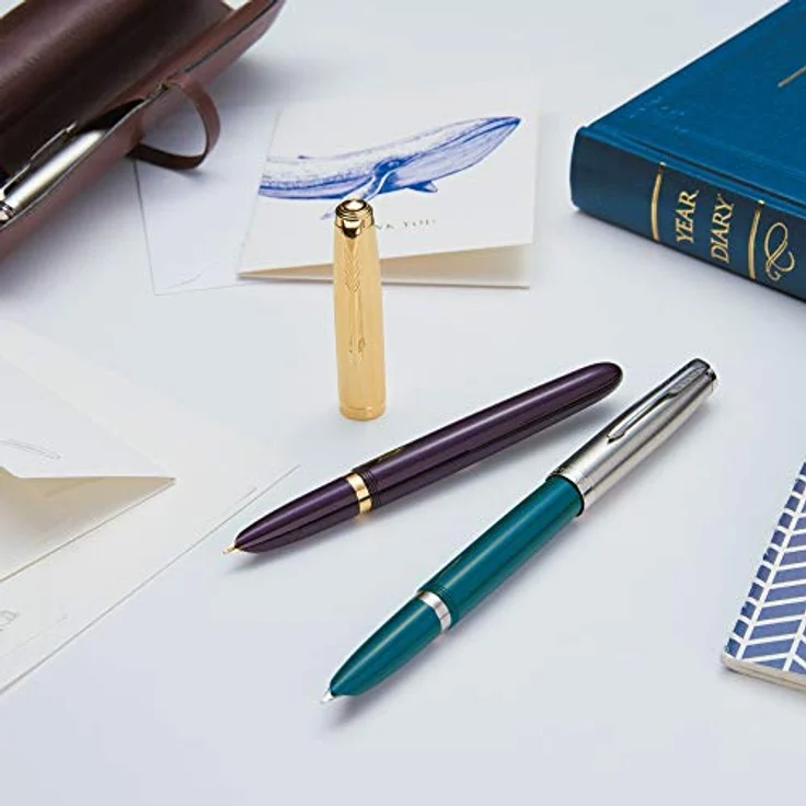 Parker 51 G.C. M, Kugelschreiber mit verdeckter Feder und Gold-Finish, schwarz/gold – Bild 2