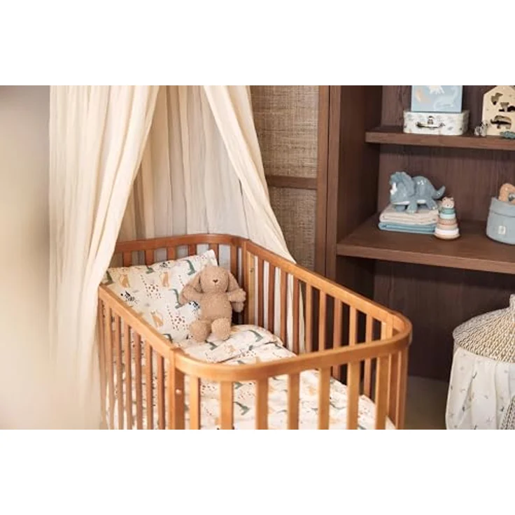 Jollein Kinderbettwäsche Jungle Jambo 100x140cm 100% Baumwolle Oeko-TEX Zertifiziert Babybettwäsche mit Kissenbezug Bettwäsche Set – Bild 5