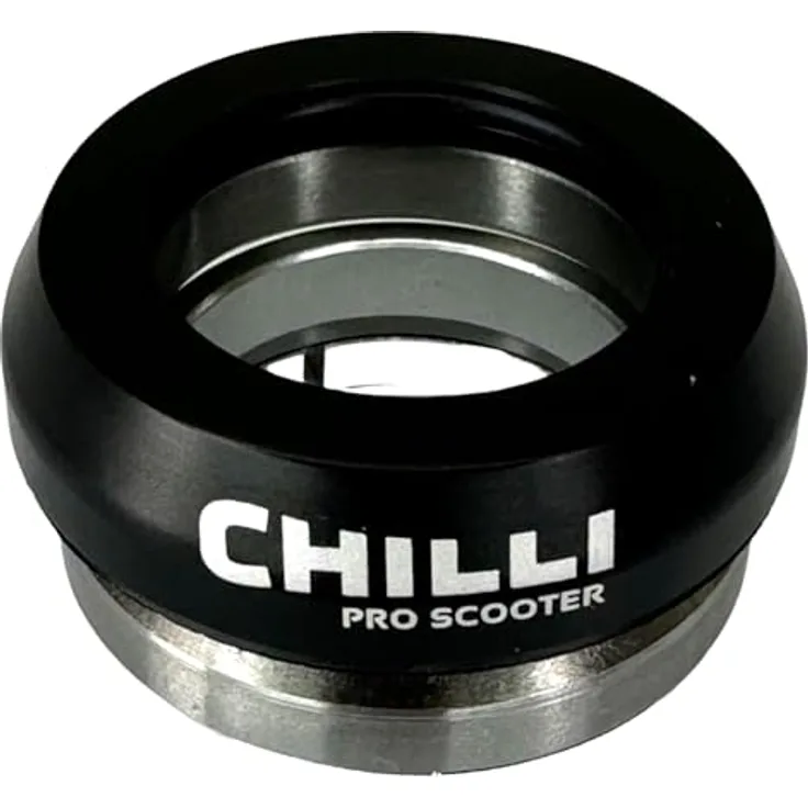 F26 Chilli Pro Scooters Stunt-Scooter I BMX I auch für Reaper IHC Spider I Full Intergrated 1-1/8" Steuersatz I Tret Roller I Headset I Kugelager Tall Schwarz
